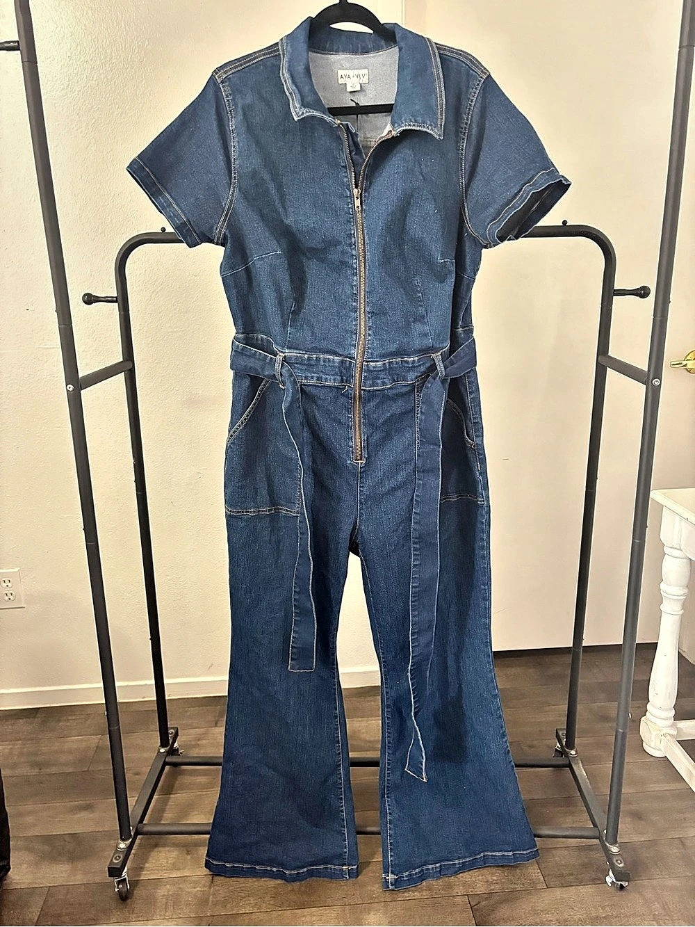 AVA & VIV Denim Jumpsuit Size 17 NWT